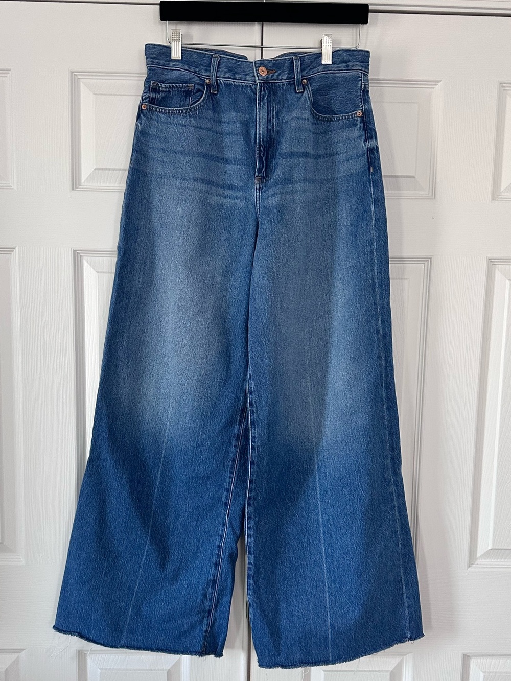 Express Relaxed High Waist Wide Leg Jeans Size 12 - Picture 3 of 9